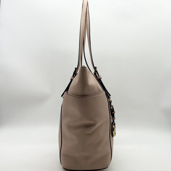 Michael Kors Light Pink Pebbled Leather Jet Set Tote & Wristlet - Picture 3 of 12